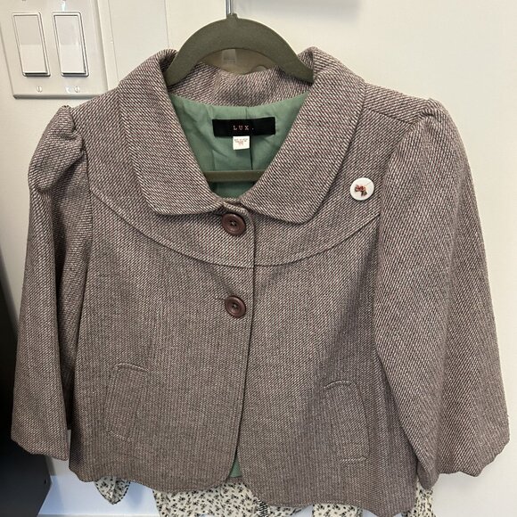 Anthropologie - Vintage-style pastel tweed blazer - Picture 1 of 4